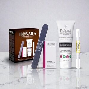 Lionails Luxury Manicure Set Almond Milk & Honey | Predire Paris | 4-Piece